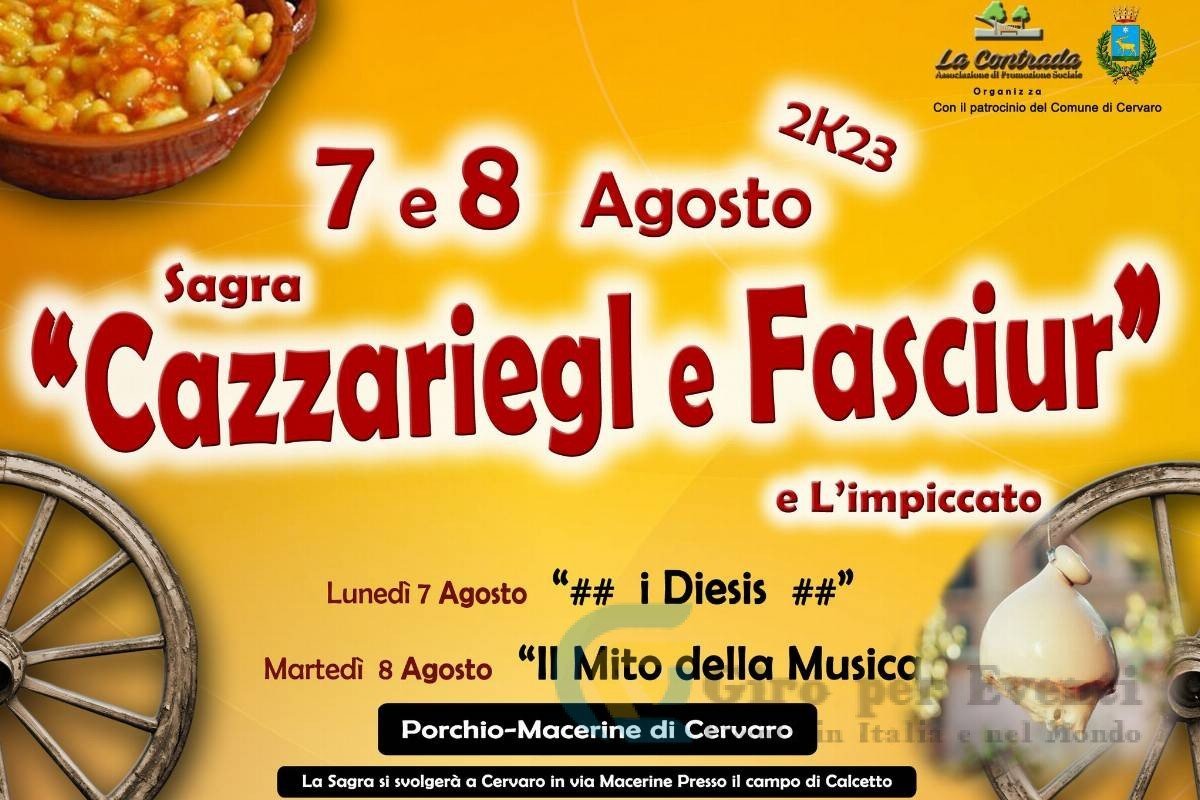 Sagra dei Cazzariegl e Fasciur a Cervaro