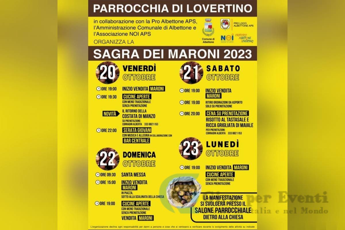 Sagra dei Maroni a Lovertino