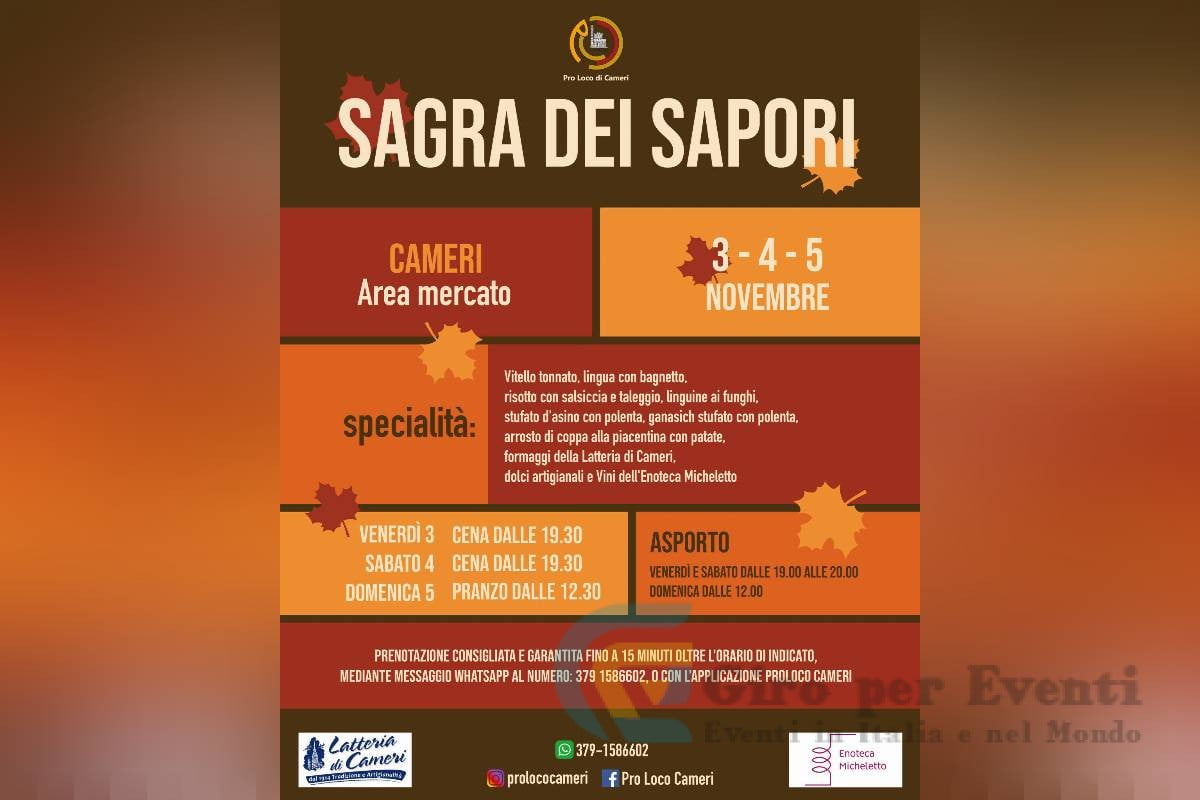 Sagra dei Sapori d’Autunno a Cameri