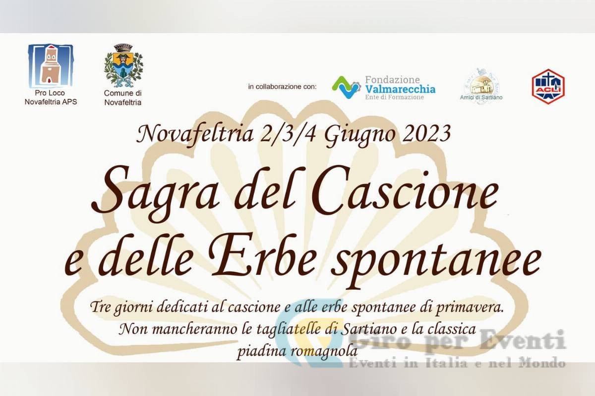 Sagra del Cascione e delle Erbe Spontanee Novafeltria banner