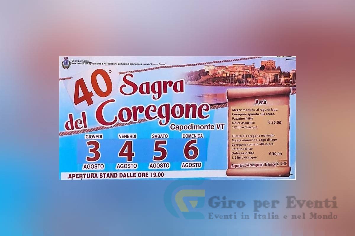 Sagra del Coregone a Capodimonte