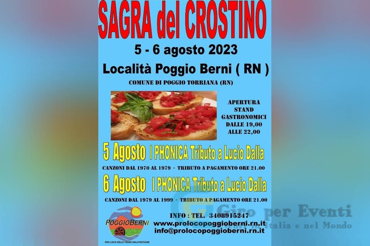 Sagra del Crostino a Poggio Berni