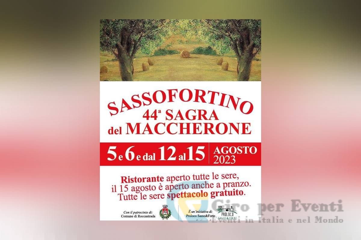 Sagra del Maccherone a Sassofortino