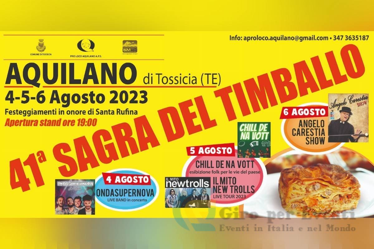 Sagra del Timballo ad Aquilano