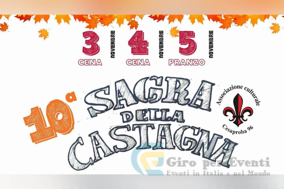 Sagra della Castagna a Cesaproba