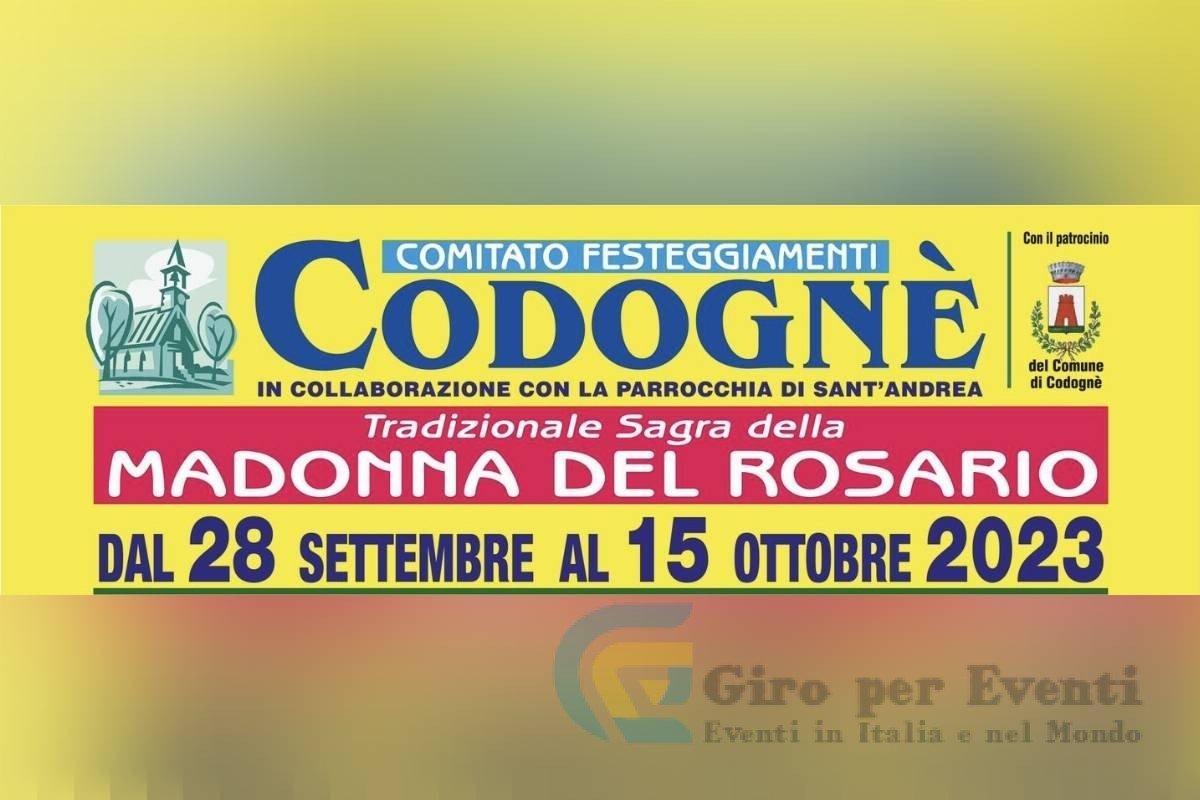 Sagra della Madonna del Rosario Codognè banner