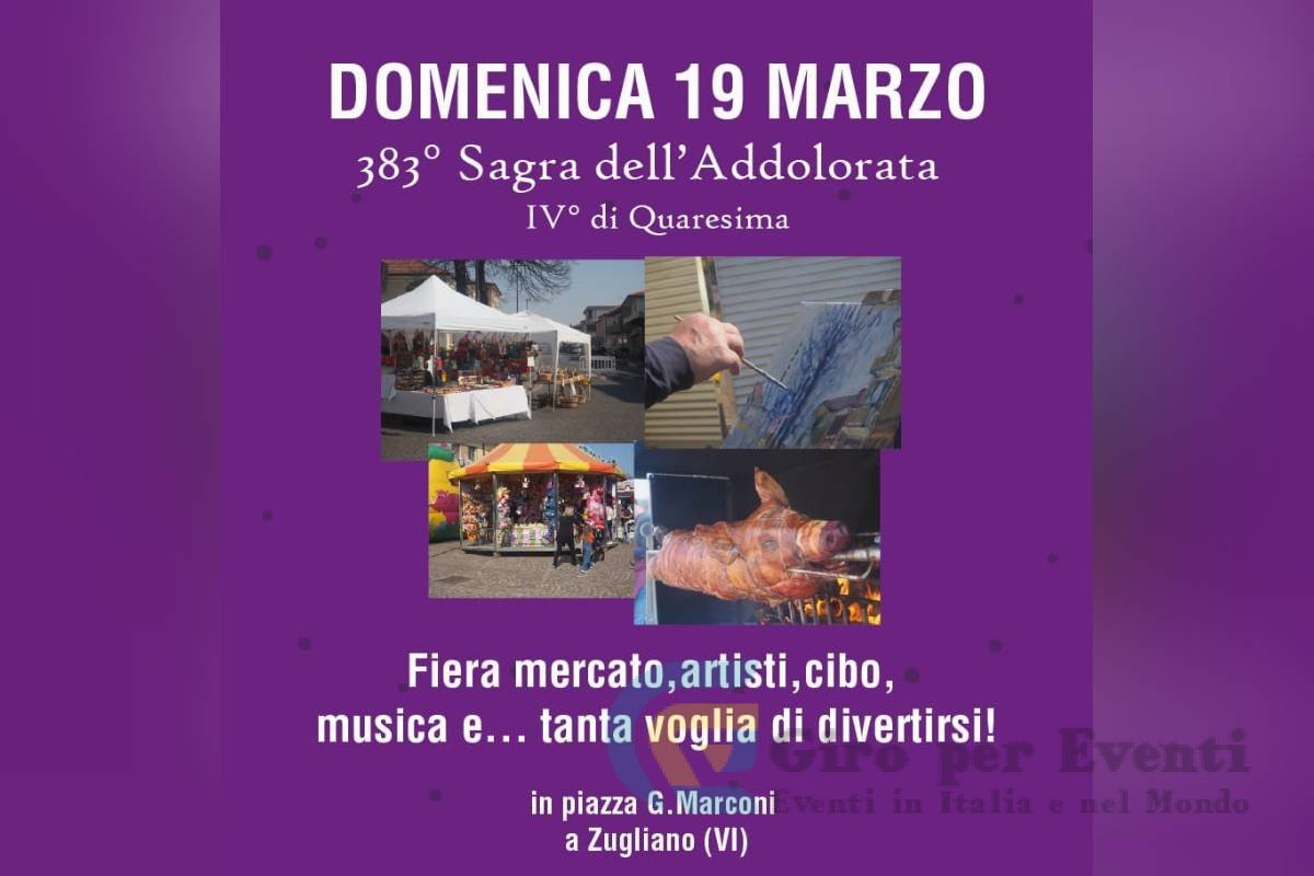 Sagra dell’Addolorata a Zugliano banner