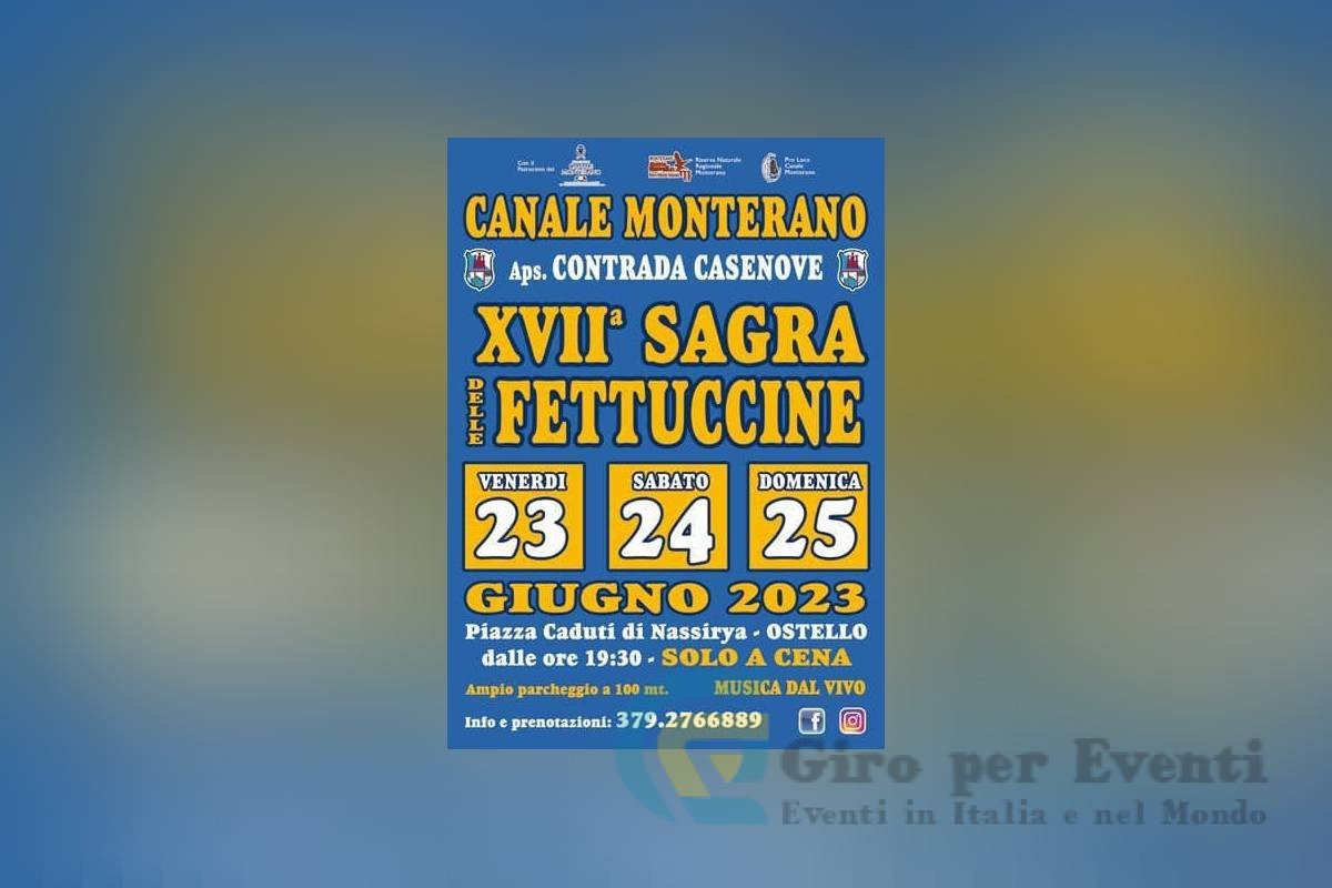 Sagra delle Fettuccine a Canale Monterano