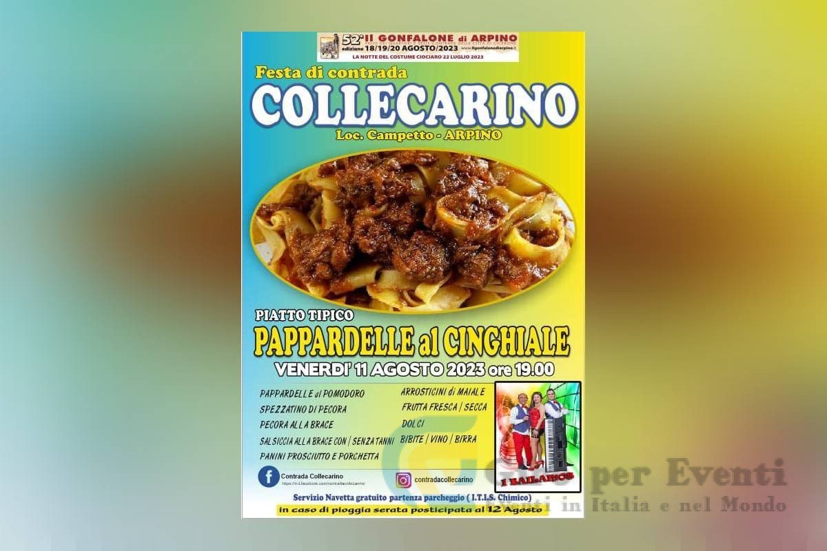 Sagra delle Pappardelle al Cinghiale Arpino