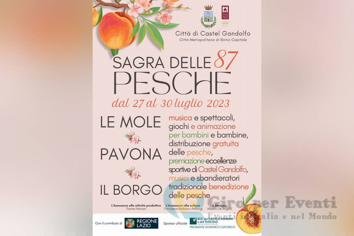 Sagra delle Pesche a Castel Gandolfo