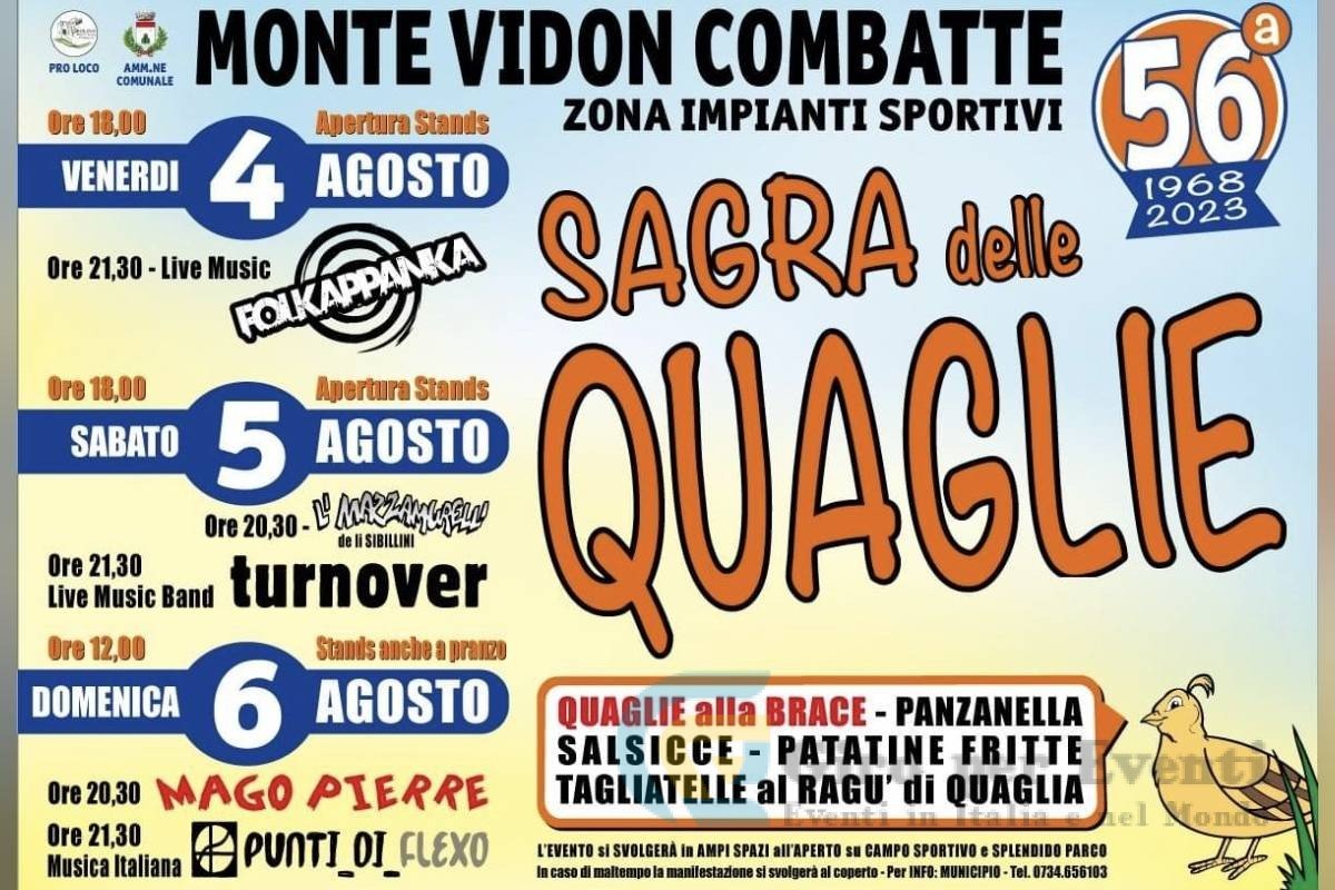 Sagra delle Quaglie a Monte Vidon Combatte