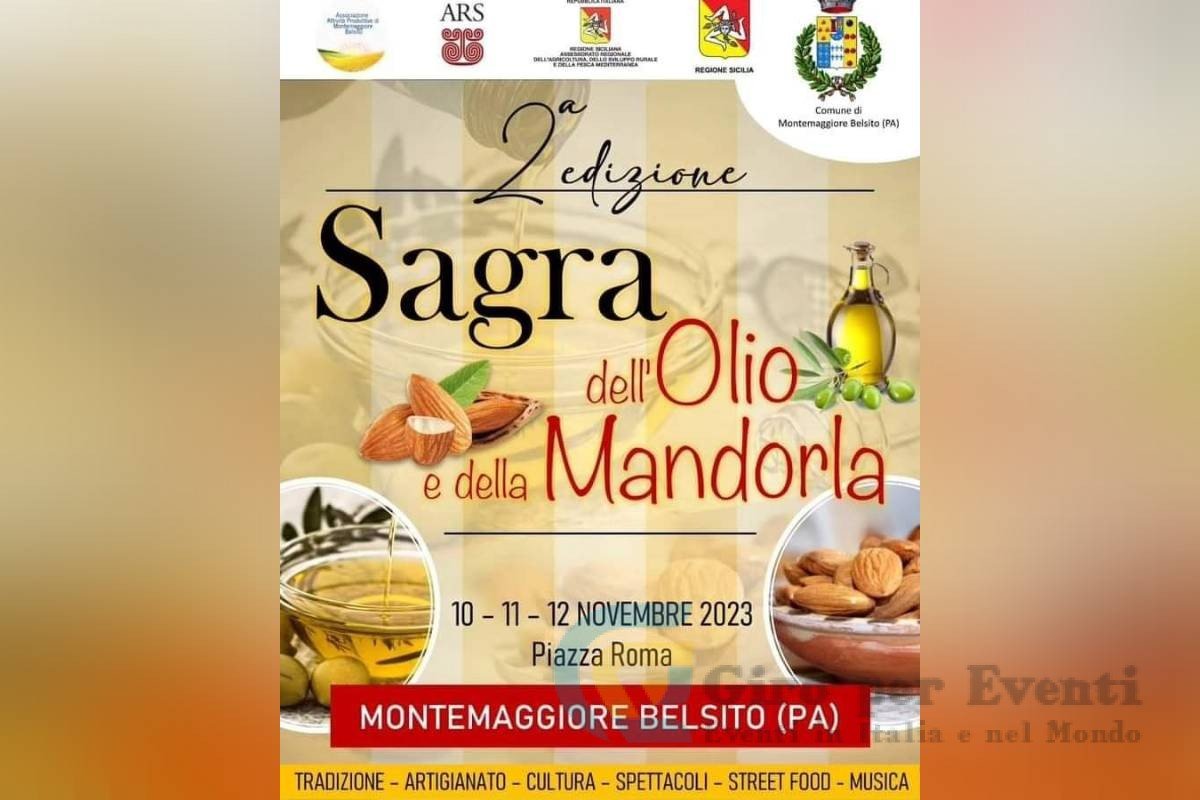 Sagra dell'Olio e della Mandorla a Montemaggiore Belsito banner