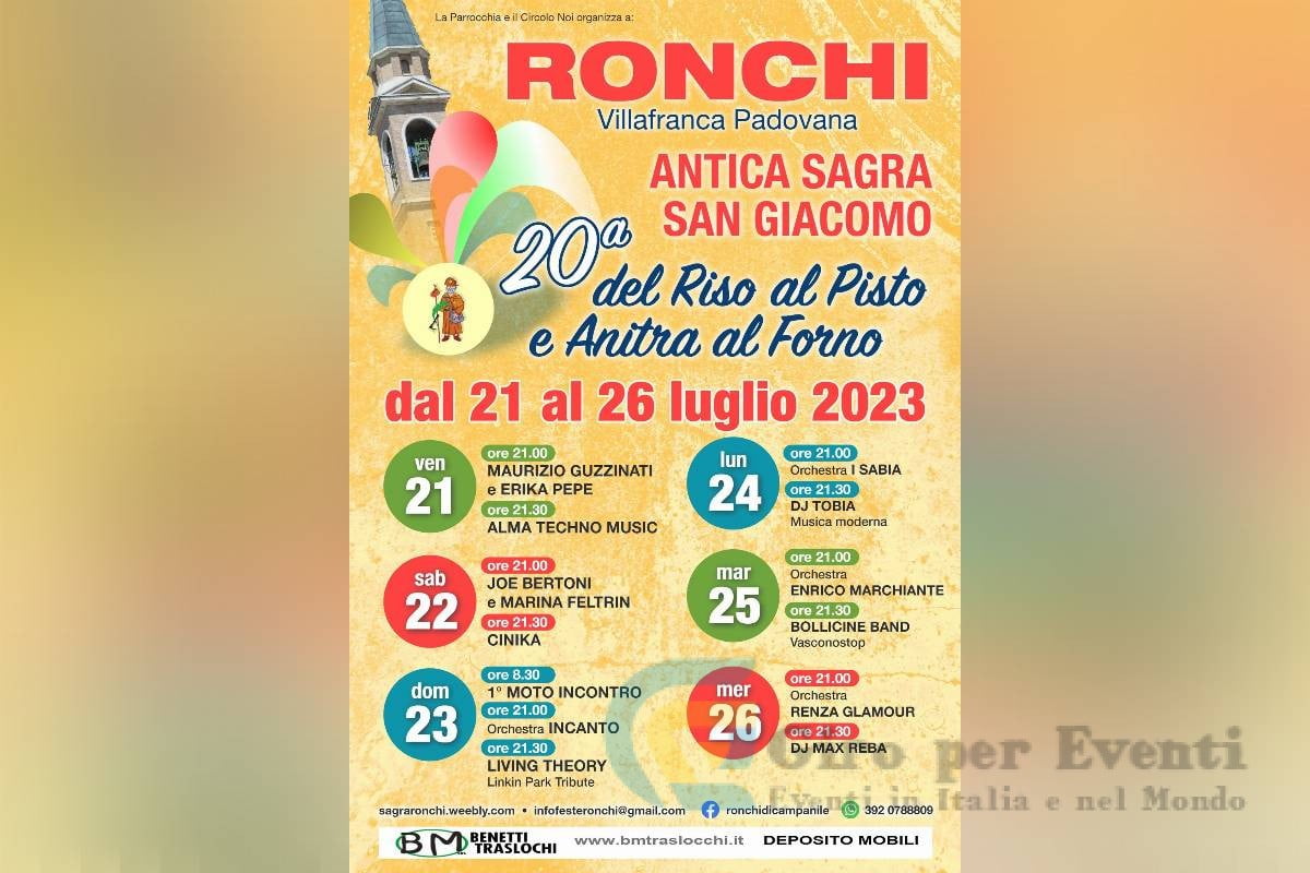 Sagra di San Giacomo a Ronchi di Campanile banner