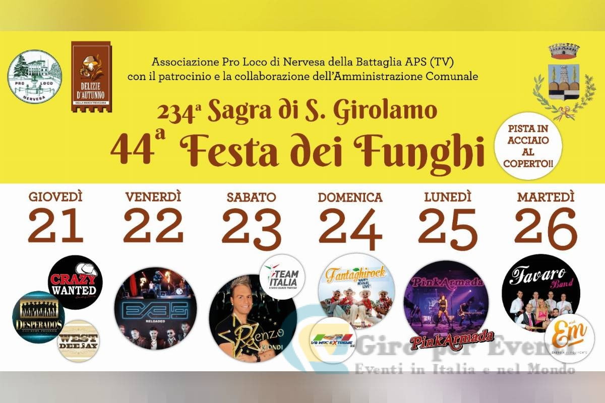 Sagra di San Girolamo e Festa dei Funghi Nervesa della Battaglia