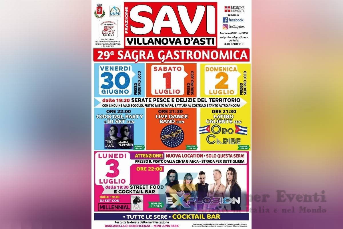 Sagra Gastronomica Valle dei Savi-Villanova D'asti