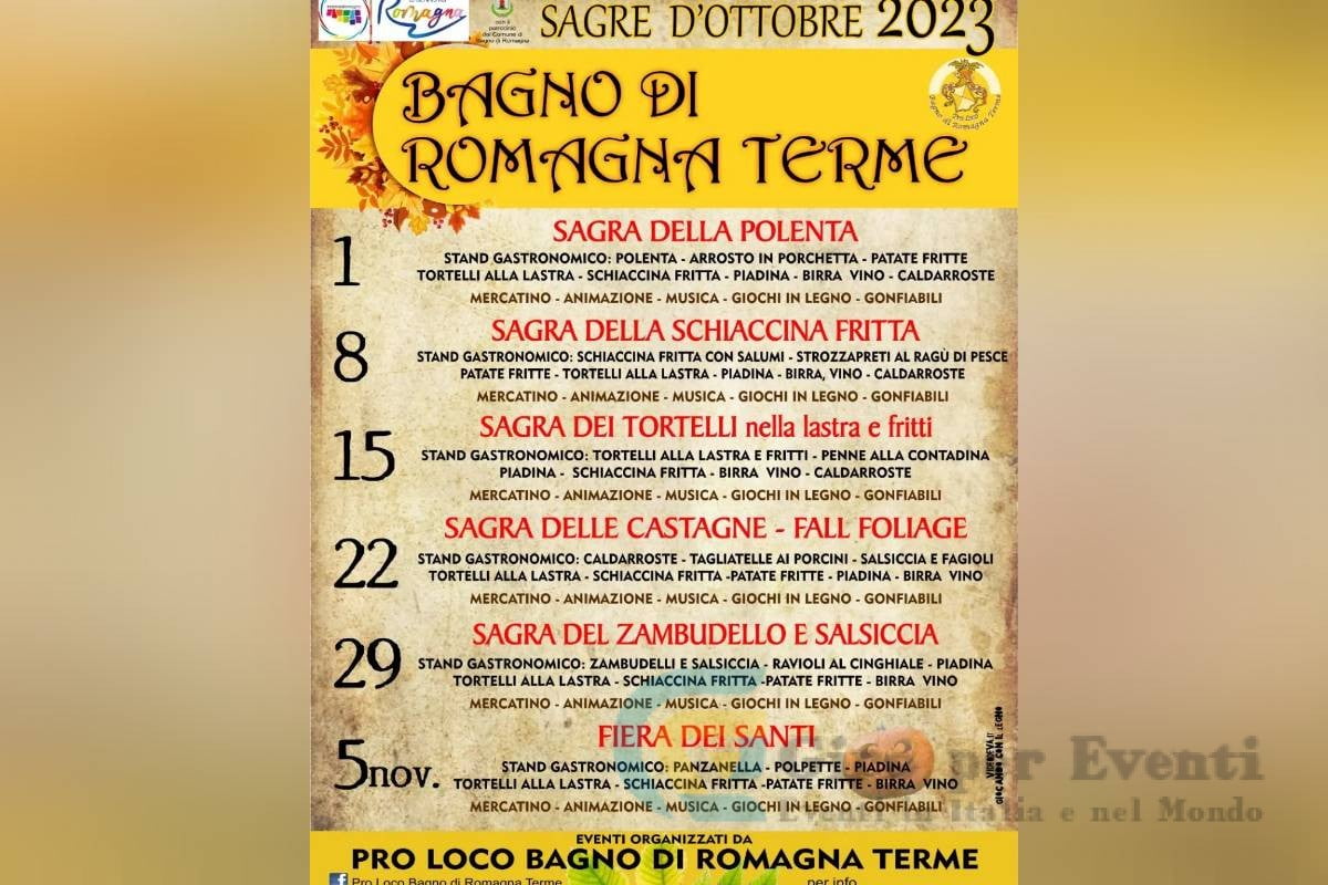 Sagre di Ottobre a Bagno di Romagna