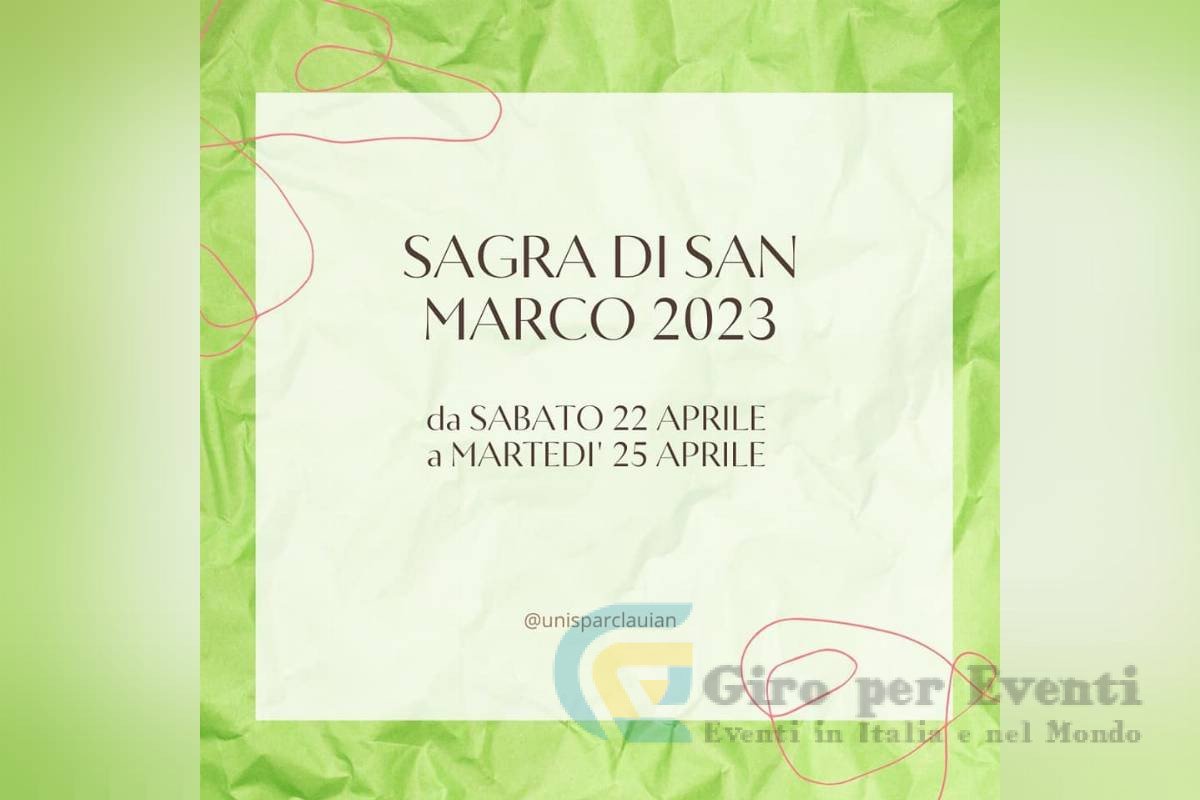 Sagre di San Marc Trivignano Udinese