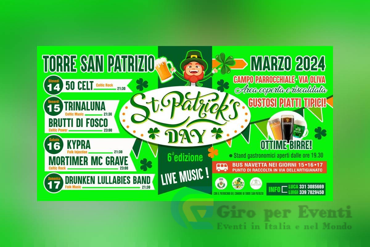 St. Patrick’s Day a Torre San Patrizio