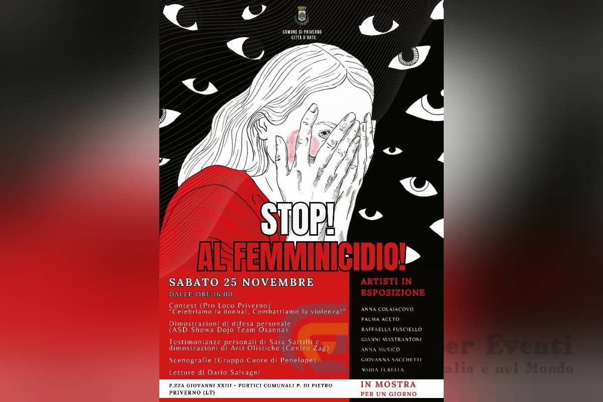 Stop al Femminicidio a Priverno