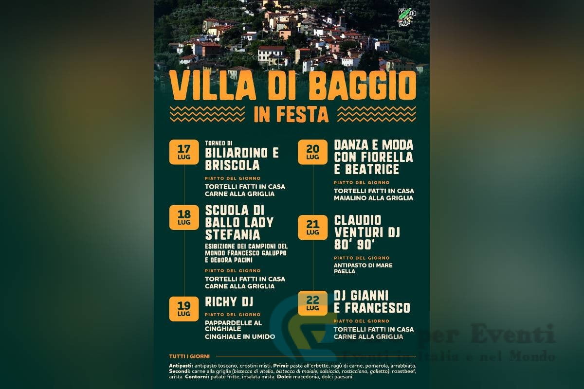 Villa di Baggio in Festa Pistoia