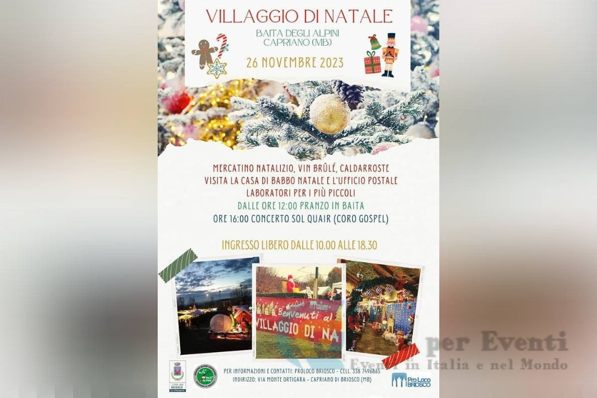 Villaggio di Natale a Briosco