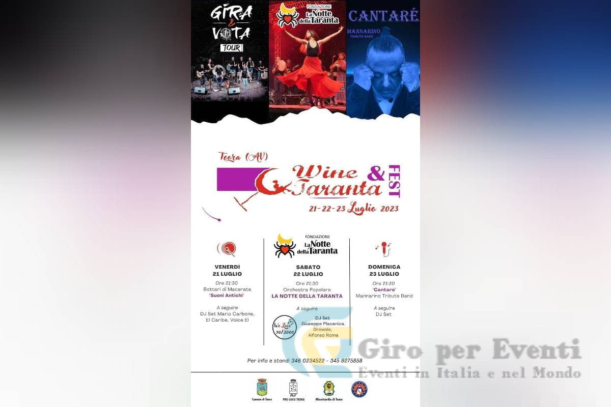 Wine & Taranta Fest Teora