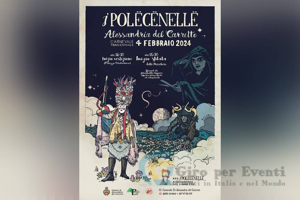 Carnevale dei Połcënellë ad Alessandria del Carretto