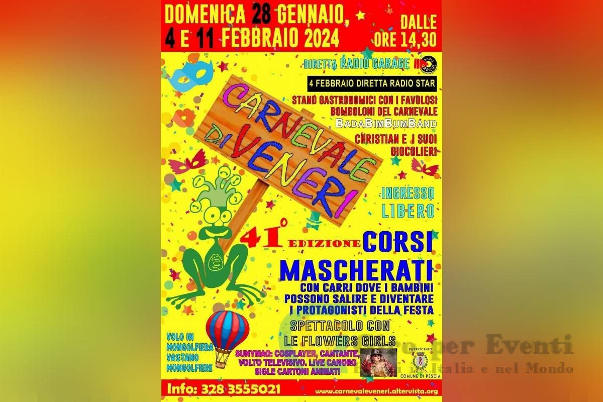 Carnevale di Veneri a Pescia