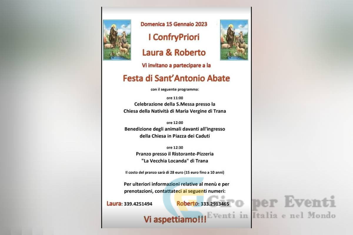 Festa di Sant'Antonio Abate a Trana