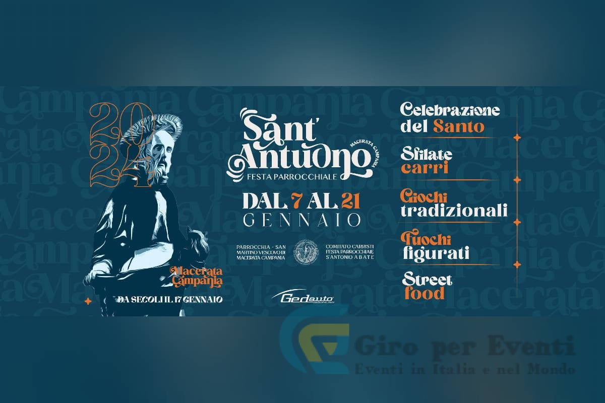 Festa di Sant'Antuono a Macerata Campania banner