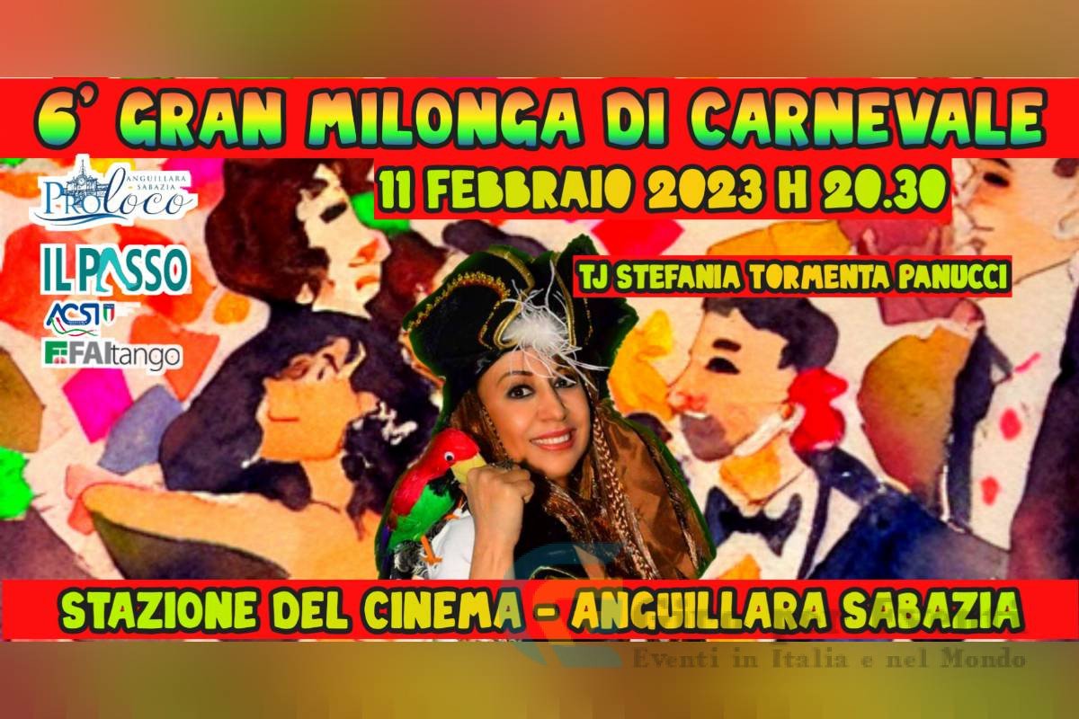 Gran Milonga di Carnevale ad Anguillara Sabazia