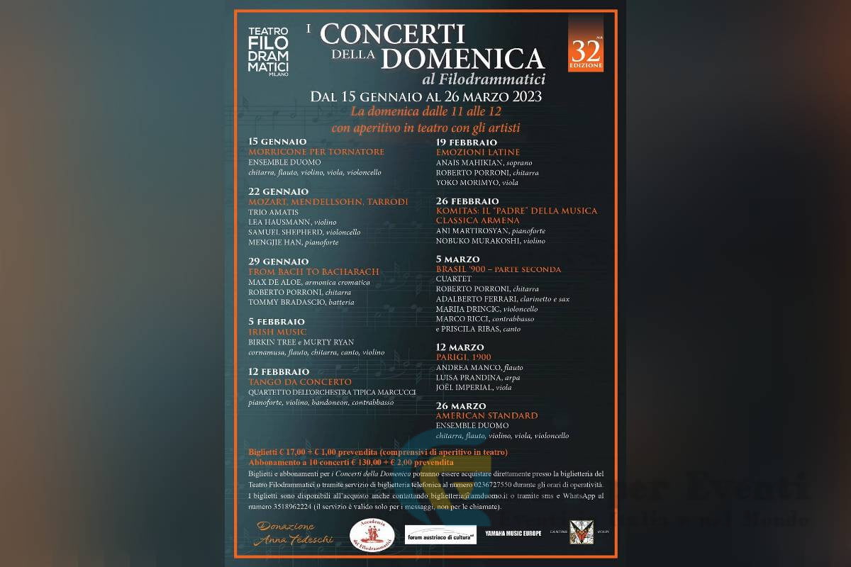 I Concerti della Domenica a Milano