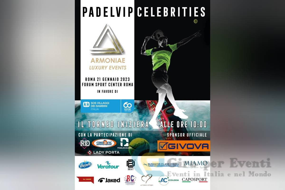 Padel Vip Celebrities a Roma