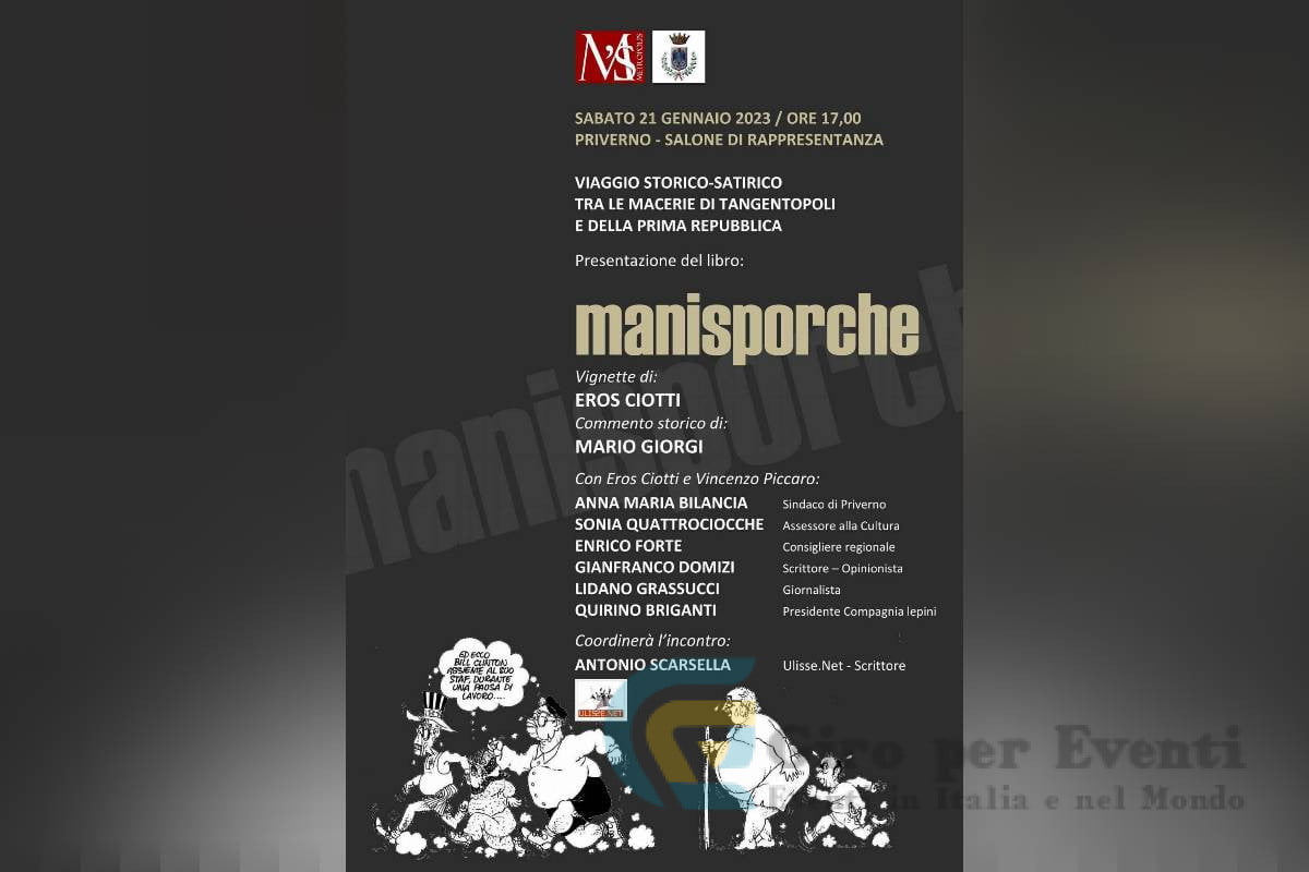 Presentazione del Libro Manisporche a Priverno