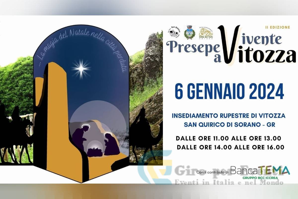 Presepe Vivente nella Magica Vitozza a San Quirico di Sorano