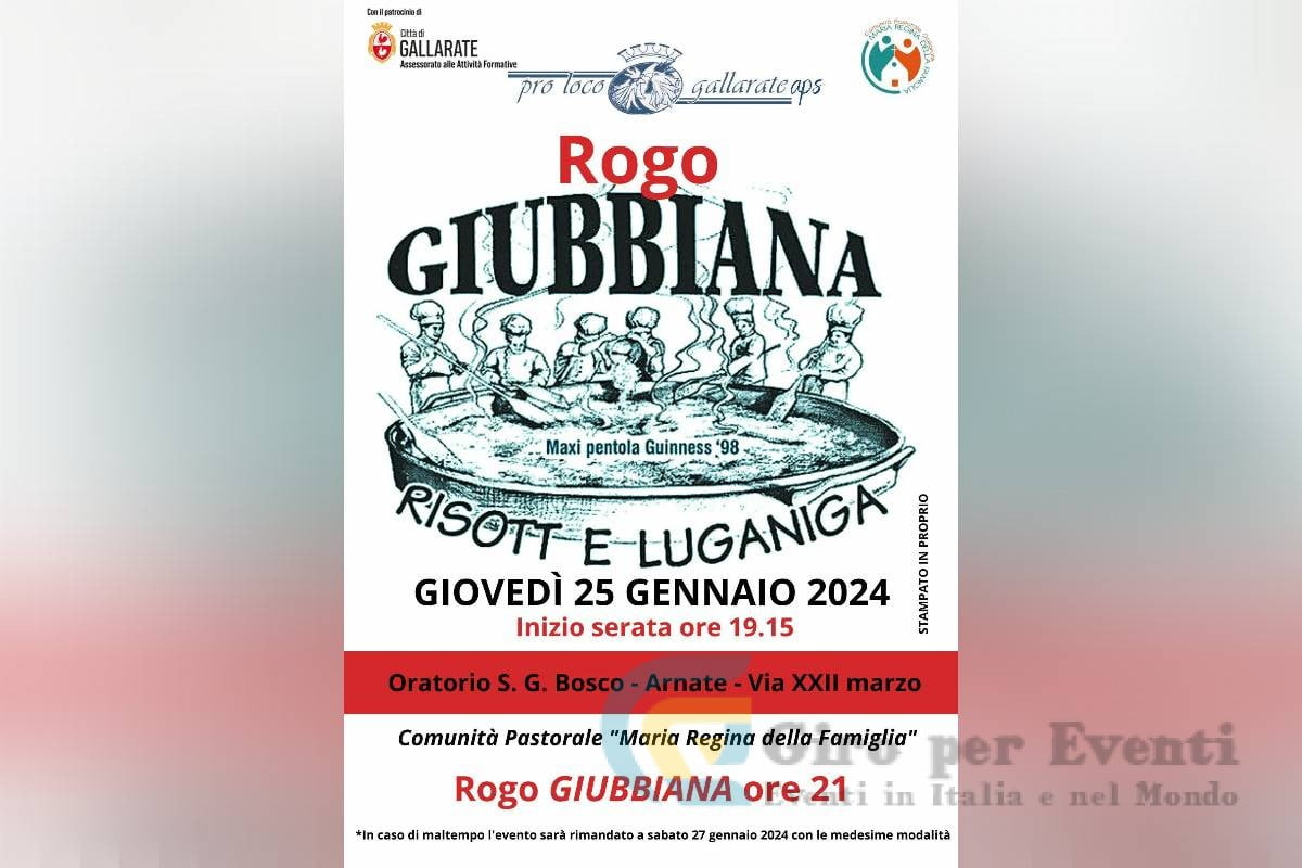 Rogo Giubbiana a Gallarate