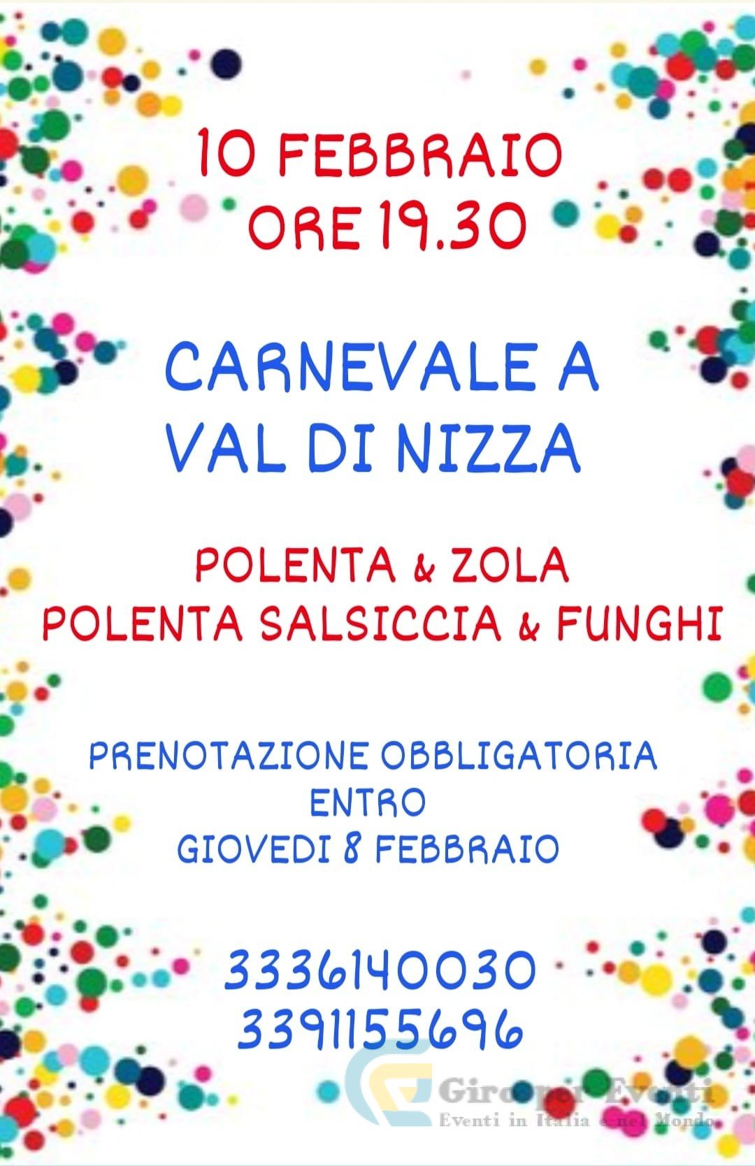 Carnevale a Val di Nizza