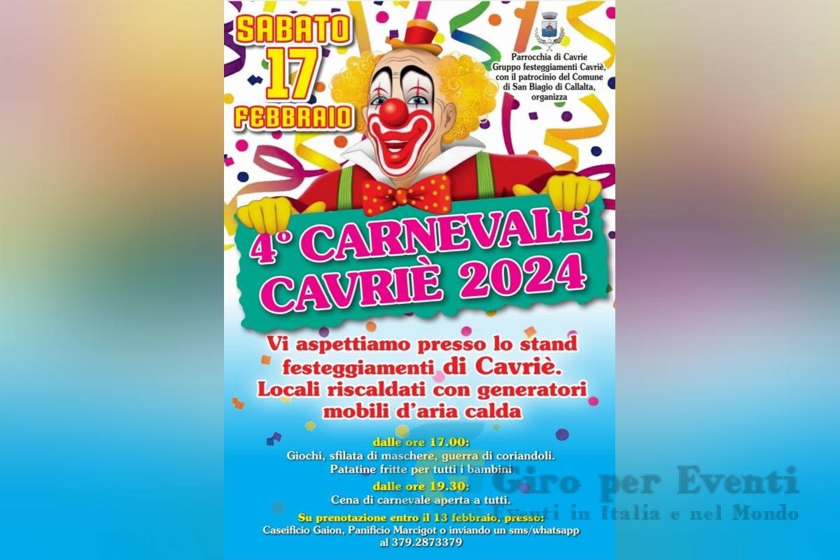 Carnevale a Cavriè