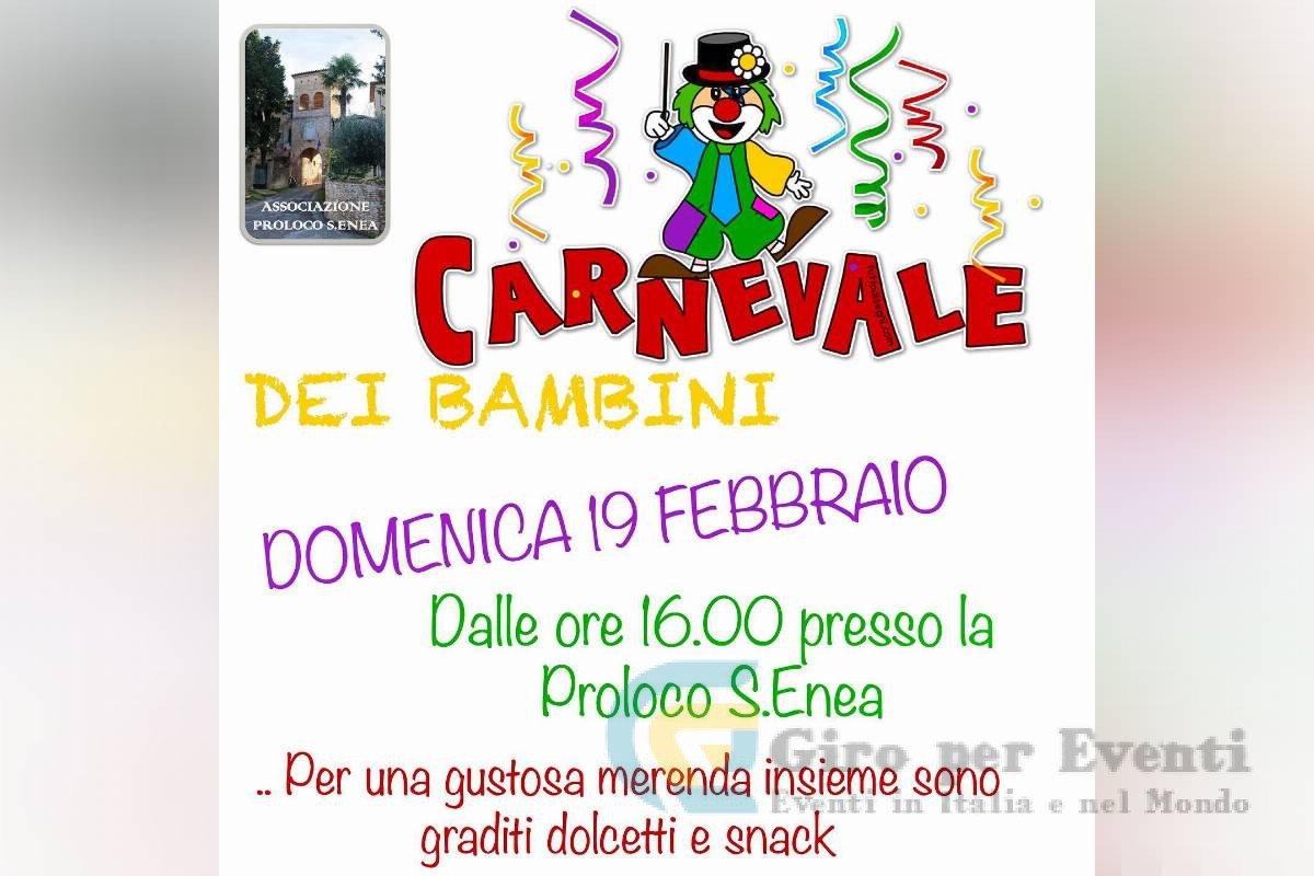 Carnevale dei Bambini a Sant'Enea