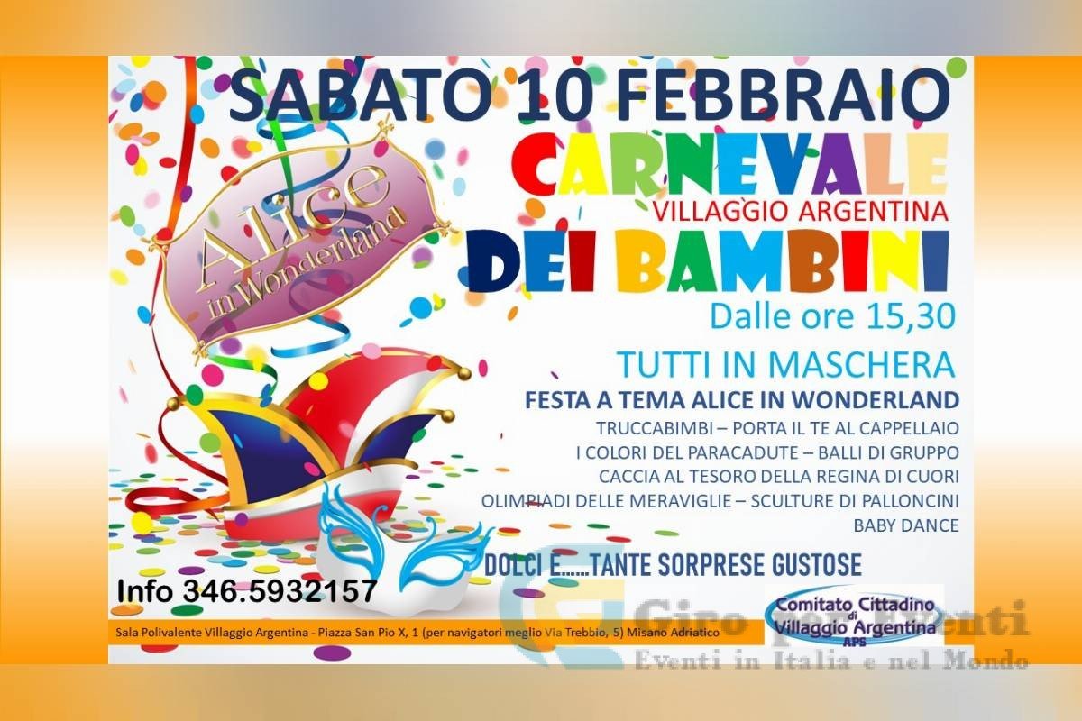 Carnevale dei Bambini al Villaggio Argentina