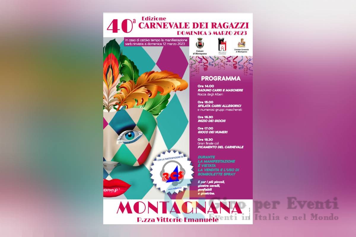 Carnevale dei Ragazzi a Montagnana banner