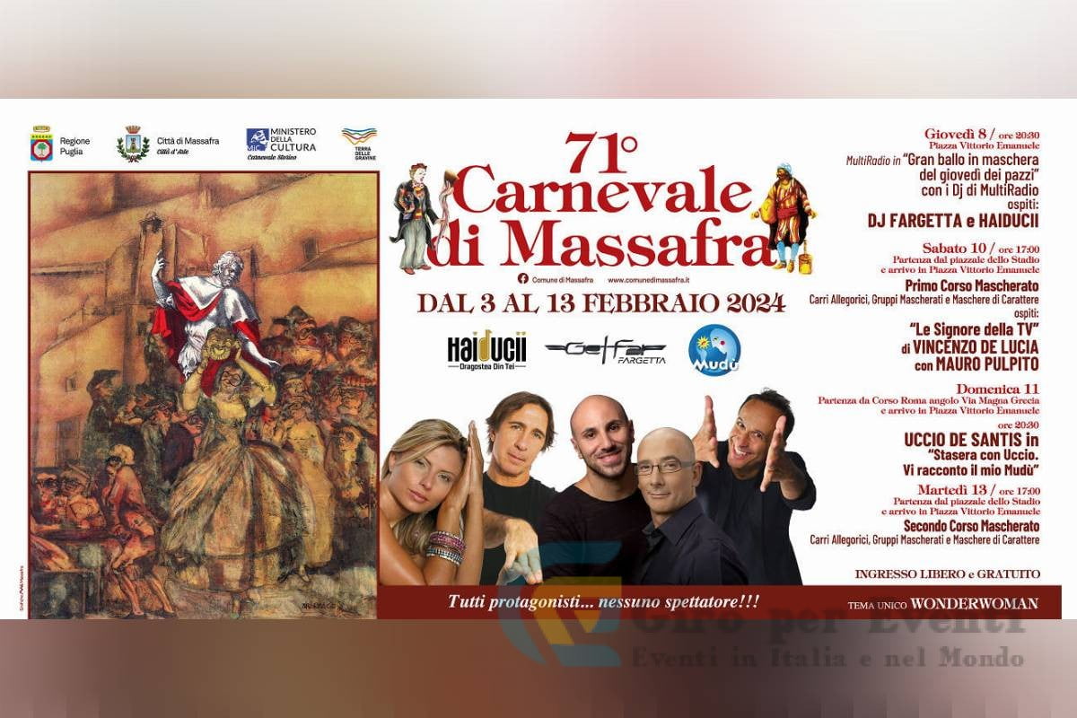 Carnevale di Massafra banner.