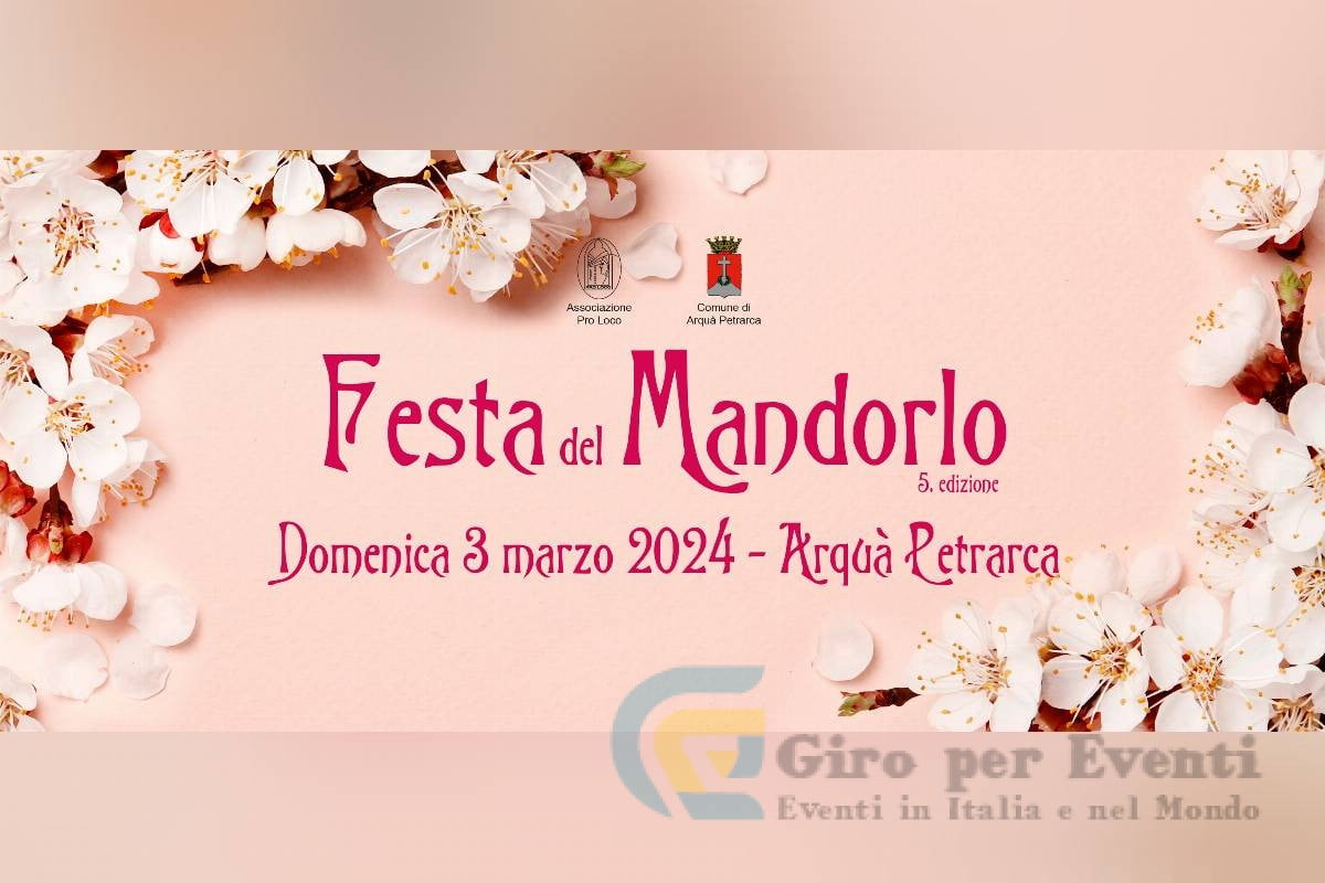 Festa del Mandorlo ad Arquà Petrarca banner