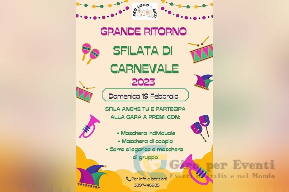 Sfilata di Carnevale ad Anzi