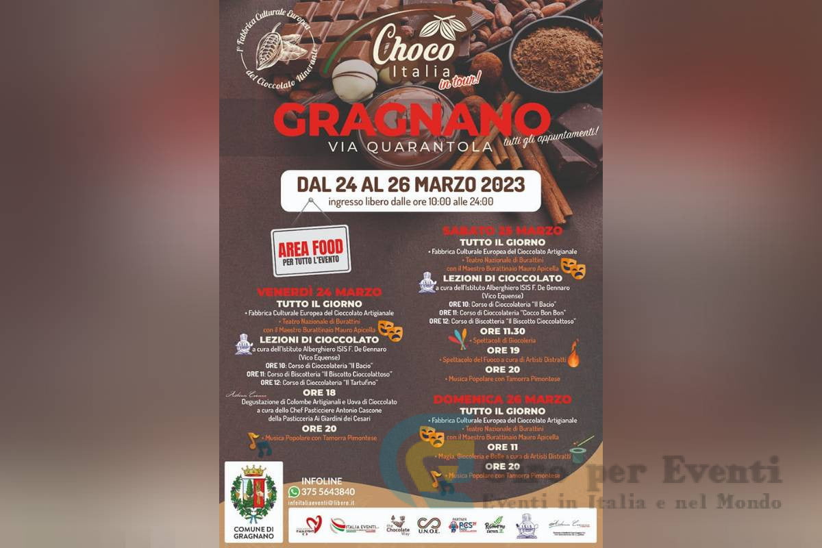 Choco Italia in Tour a Gragnano