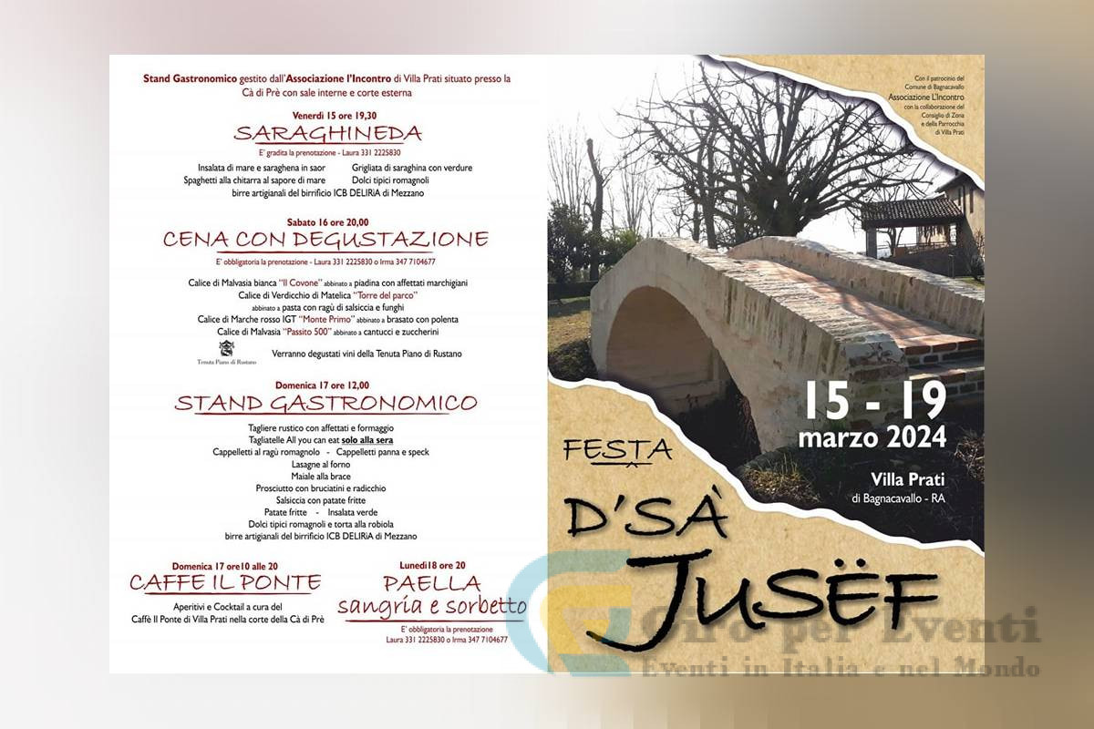 Festa di San Giuseppe a Bagnacavallo