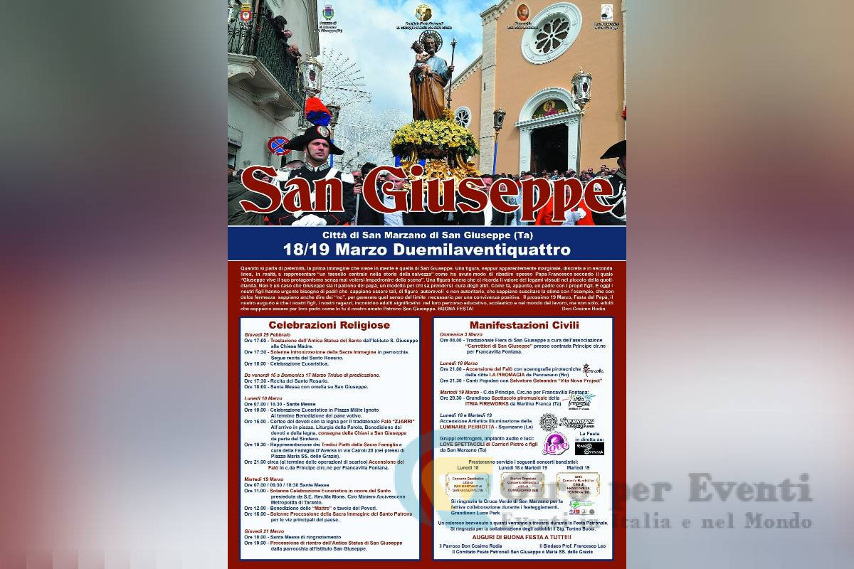 Festa di San Giuseppe a San Marzano di San Giuseppe