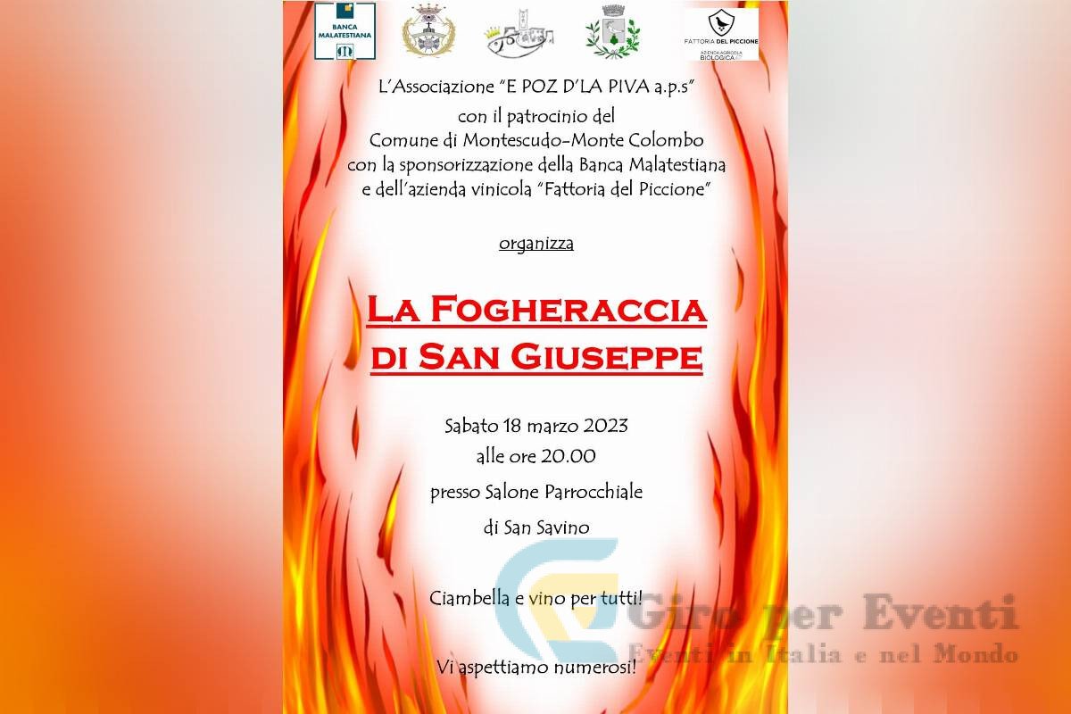 Fogheraccia di San Giuseppe a San Savino