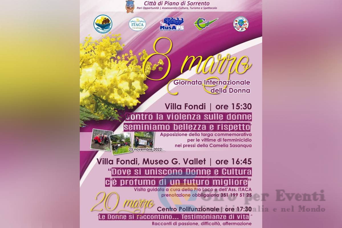 Giornata Internazionale della Donna a Piano di Sorrento