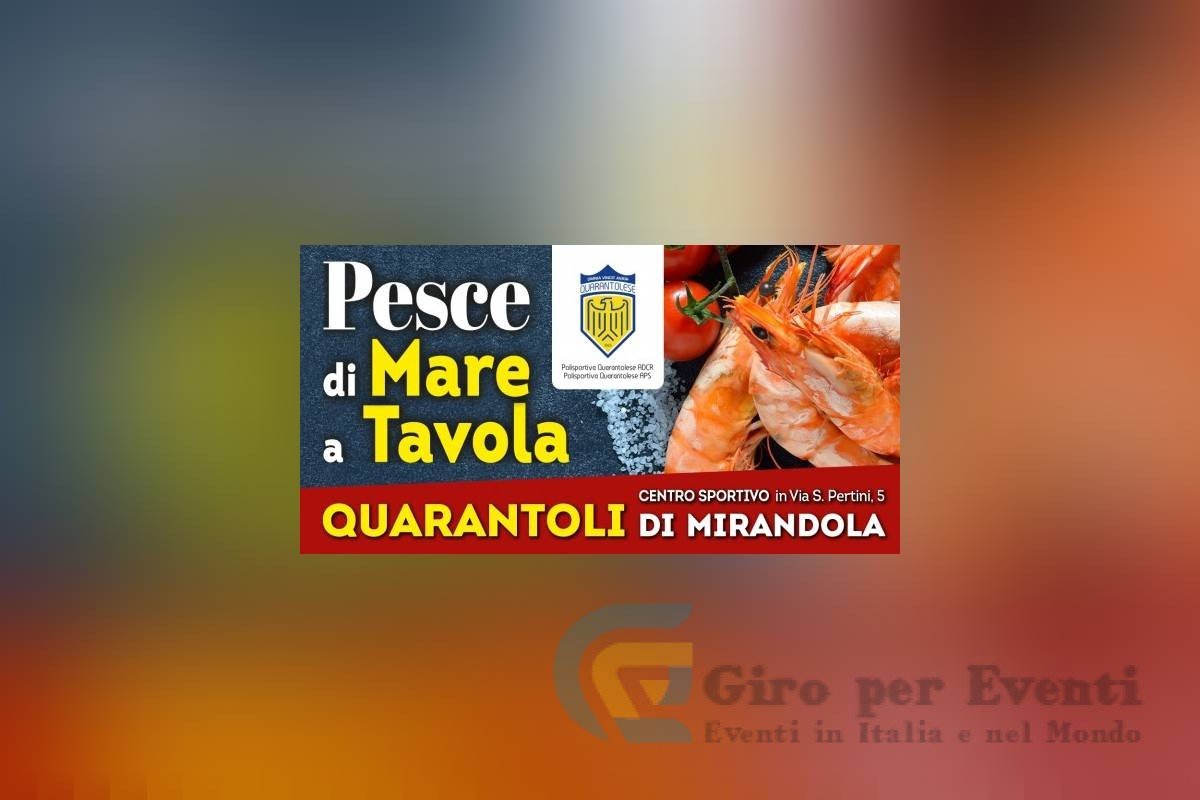 Pesce di Mare Tavola a Quarantoli di Mirandola